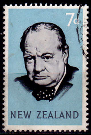NEW ZEALAND 1965, 24 May. Churchill Commemoration, single, UH, CV +/- R 10.00, view scans