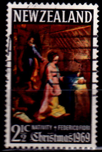 NEW ZEALAND 1969, 1 Oct. Christmas, single, UH, CV +/-R 5.00 view scans