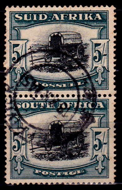 UNION OF SA 1947-1954, Definitive issue - Hyphenated, 5/ pair, UH, CV R 900.00 view scans