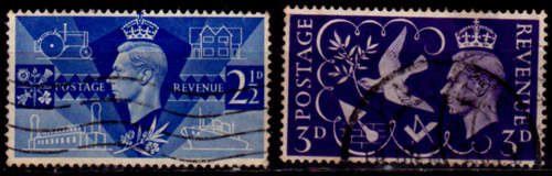 ENGLAND 1946, 11 June. KGVI, set, UH, CV +/-R 10.00 view scans