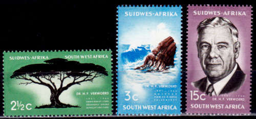 SWA 1967, 6 Jan. Commemoration of Dr Verwoerd, set, MH, CV R 14.00 view scans