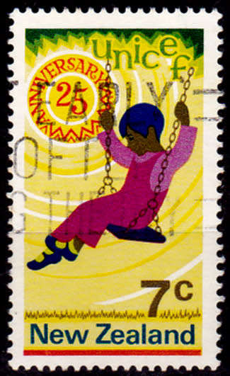 NEW ZEALAND 1971, 9 June.25th Anniv of UNICEF, single, UH, CV +/-R 15.00 view scans