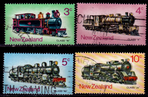 NEW ZEALAND 1973, 4 April. Trains, set, UH, CV +/-R 75.00 view scans