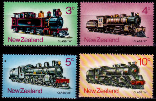 NEW ZEALAND 1973, 4 April. Trains, set, MH, CV +/-R 75.00 view scans