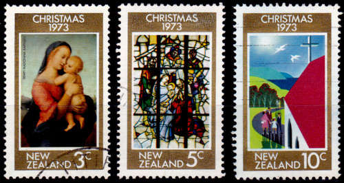 NEW ZEALAND 1973, 3 Oct. Christmas, set, UH, CV +/-R 25.00 view scans