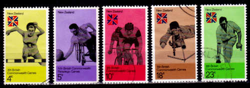 NEW ZEALAND 1974, 9 Jan. 100th Anniv Commonwealth Games, set, UH, CV +/-R 45.00 view scans