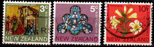 NEW ZEALAND 1974, 2 Oct. Christmas, set, UH, CV +/-R 25.00 view scans