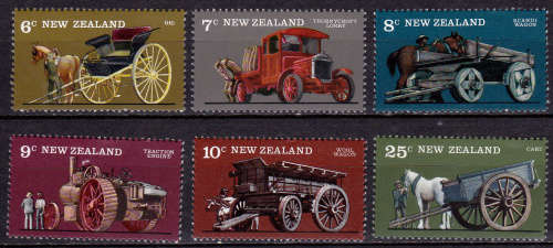 NEW ZEALAND 1976, 7 April. Vintage Farm Transport, set, MNH, CV +/-R 45.00 view scans