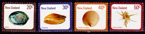 NEW ZEALAND 1978, 29 Nov. Sea Shells, set, MH, CV +/-R 35.00 view scans