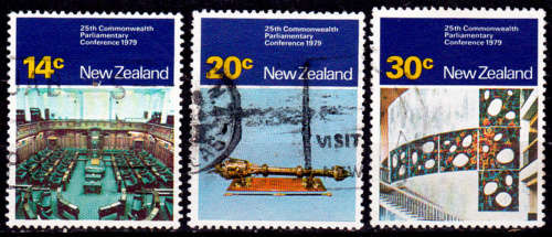 NEW ZEALAND 1979, 26 Nov. 25th Anniv Commonwealth Conference, set, UH, CV +/-R 20.00 view scans