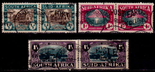 UNION OF S A 1939, 17 July, 250th ANNIV HUGUENOT, set, UH, CV R 550.00 view scans