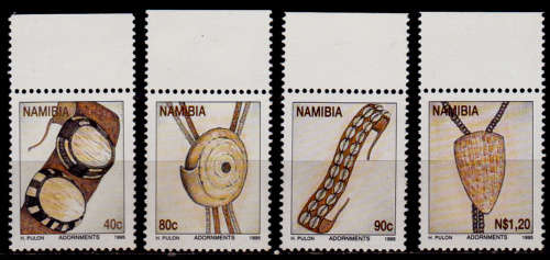 NAMIBIA 1995, 16 Aug, Namibian Adornments, set, MNH, CV R 16.50 view scans