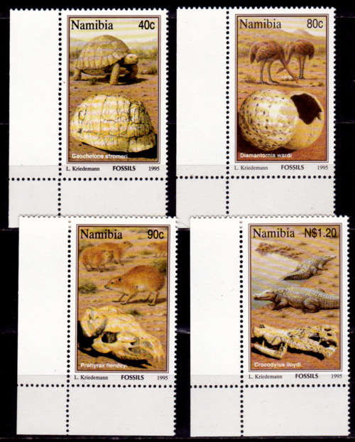 NAMIBIA 1995, 24 May. Namibian Fossils, set, MNH, CV R 23.50 view scans