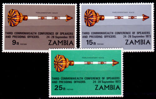 ZAMBIA 1973, 24 Sept. 3rd Commonwealth Conference, set, MNH, CV+/-R 65.00, view scans