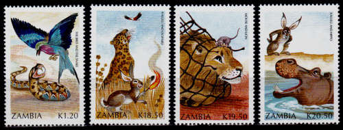 ZAMBIA 1991, 11 Jan. Intl Literacy Year(1990), set, MNH, CV+/-R 135.00, view scans