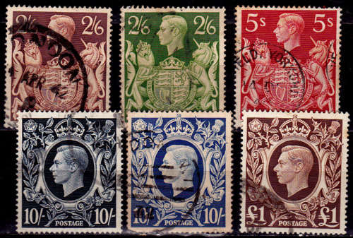 ENGLAND 1939-1941. KING GEORGE VI, set, UH, CV +/- R 1,300.00, view scans