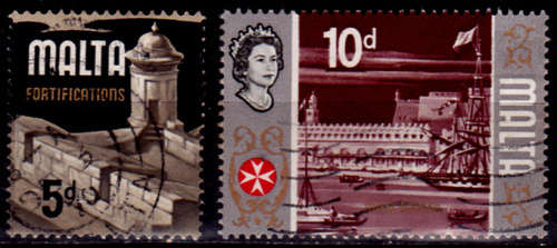 MALTA 1970. FORTIFICATIONS, set, UH, CV +/- R 15.00, view scans