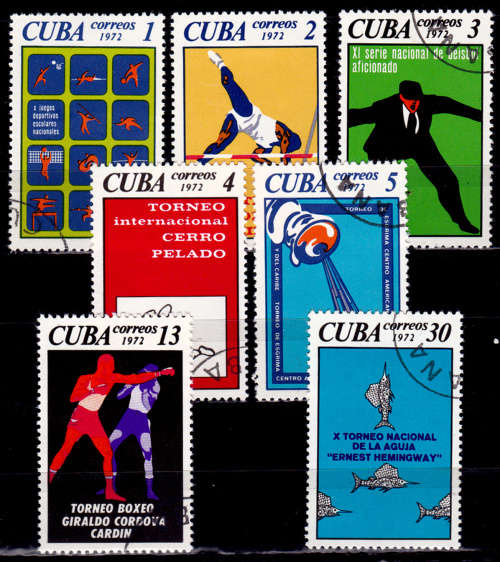 CUBA 1972, 22 Dec. Sports Events of the Year, set, UH, CV +/-R 45.00 view scans
