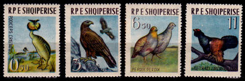 ALBANIA 1963, 20 April. Birds, set, MH, CV +/-R 340.00 view scans