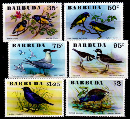 BARBUDA 1976, 30 June. Birds, set, MNH, CV +/-R 220.00 view scans
