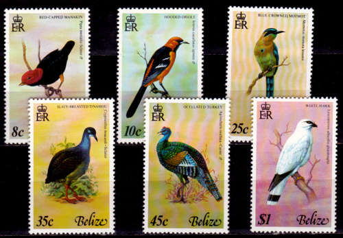 BELIZE 1977, 3 Sept. Birds of Belize, set, MNH, CV +/-R 200.00 view scans
