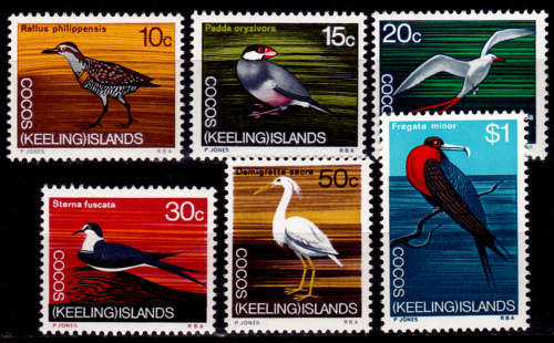 COCOS ISLANDS 1969, 9 July. Birds - Decimal currency, set, MNH, CV +/-R 160.00 view scans