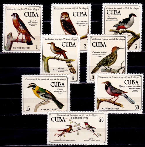 CUBA 1971, 10 Dec. Cuban Birds, set, MNH, CV +/-R 260.00 view scans