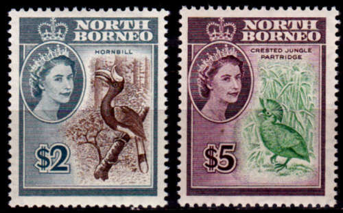NORTH BORNEO 1961, 1 Feb. Birds, short set, MH, CV +/-R 1,400.00 view scans