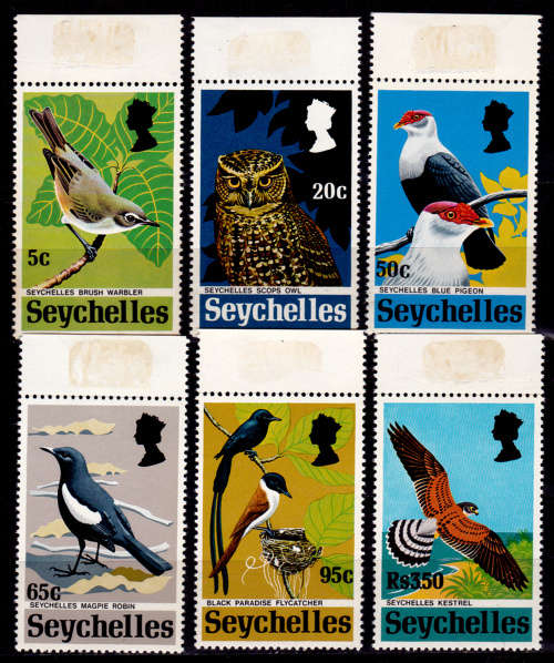 SEYCHELLES 1972, 24 July. Rare Birds, set, MH, CV +/-R 360.00 view scans