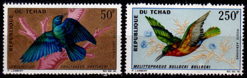 CHAD 1967, 21 March. Birds - Airmail, set, MH, CV +/-R 140.00 view scans