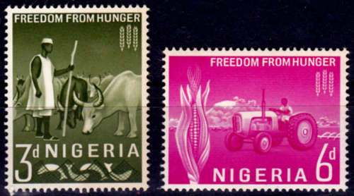 NIGERIA 1963, 21 March. Freedom from Hunger, set, MNH, CV +/-R 55.00 view scans