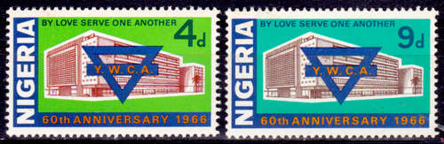 NIGERIA 1966, 1 Sept. 60th Anniv Nigerian YWCA, set, MNH, CV +/-R 10.00 view scans