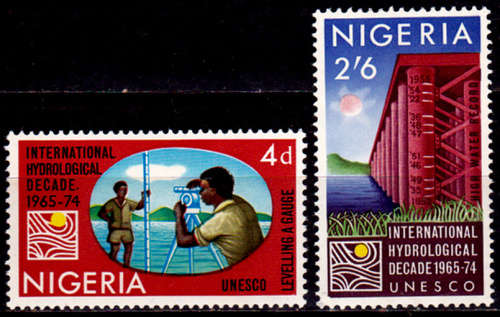 NIGERIA 1967, 1 Feb. International Hydrological Decade, set, MH, CV +/-R 25.00 view scans