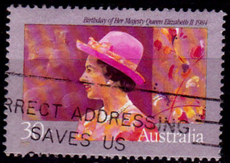 AUSTRALIA 1984, 18 April. 58th ANNIVERSARY BIRTH QEII, single, UH, CV +/-R 5.00, view scan.