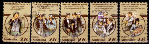 AUSTRALIA 1983, 3 Aug. The Sentimental Bloke, set, UH, CV +/-R 25.00, view scan.