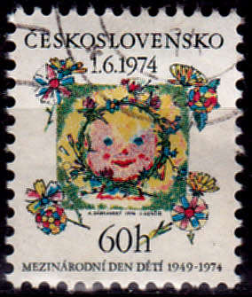 CZECHOSLOVAKIA 1974, 1 June. 25th Intl Children`s Day, single, UH, CV +/-R 5.00, view scan.