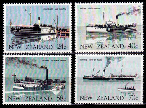 NEW ZEALAND 1982, 4 April. New Zealand Ferry Boats, set, MH, CV+/- R 60.00, view scans