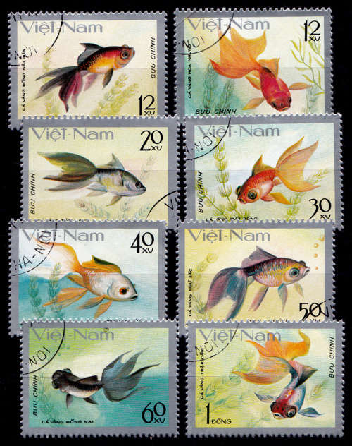 VIETNAM 1977, 20 Oct. Veil-tailed Goldfish, set, UH, CV +/-R 40.00, view scans