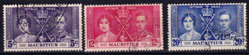 MAURITIUS 1937, 12 May. Coronation of KGVI and QE, UH, CV +/- R 30.00 view scans