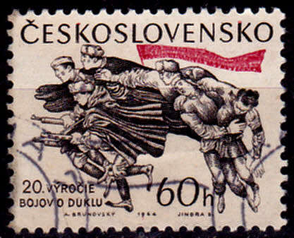 CZECHOSLOVAKIA 1964, 17 Aug, 20th Anniv Slovak Rising, single, UH, CV +/-R 5.00 view scans