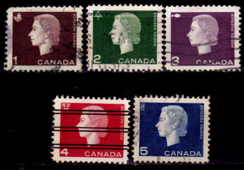 CANADA 1962, 3 Oct. Queen Elizabeth II, set, UH, CV +/- R 25.00, view scans
