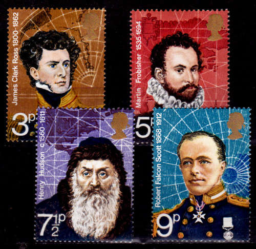 ENGLAND 1972, 16 Feb. BRITISH POLAR EXPLORERS, set, MH, CV +/-R 35.00 view scans