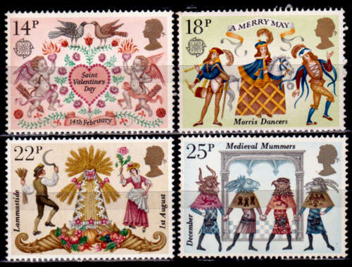 ENGLAND 1981, 6 Feb. Folklore, set, MH, CV +/-R 35.00 view scans