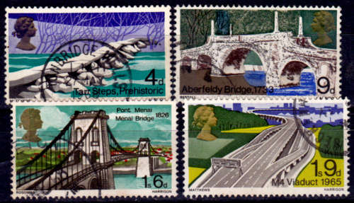 ENGLAND 1968, 29 April. Bridges, set, UH, CV +/-R 20.00 view scans