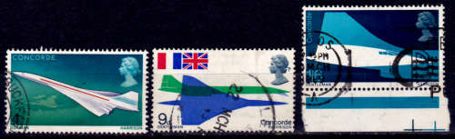 ENGLAND 1969, 3 March. 1st Flight `Concorde`, set, UH, CV +/-R 25.00 view scans