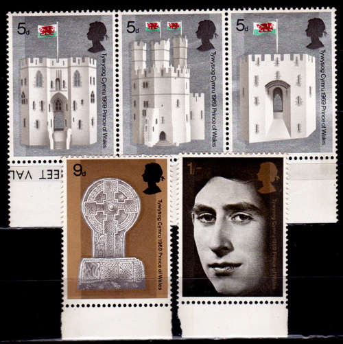 ENGLAND 1969, 1 July. Castles, set, MNH, CV +/-R 25.00 view scans