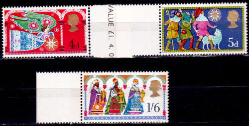ENGLAND 1969, 26 Nov. Christmas Stamps, set, MNH, CV +/-R 15.00 view scans