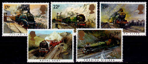 ENGLAND 1985, 22 Jan. 150th ANNIV GREAT WESTERN RAILWAY, set, MNH, CV +/-R 75.00 view scans