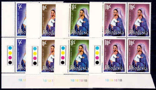 RHODESIA 1977, 17 Nov. CHRISTMAS, set 1B, MNH, CV R 40.00 view scans