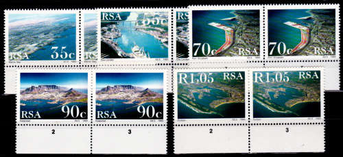 RSA 1993, 28 Jan. SA HARBOURS, set pairs, MNH, CV R 46.00 view scans
